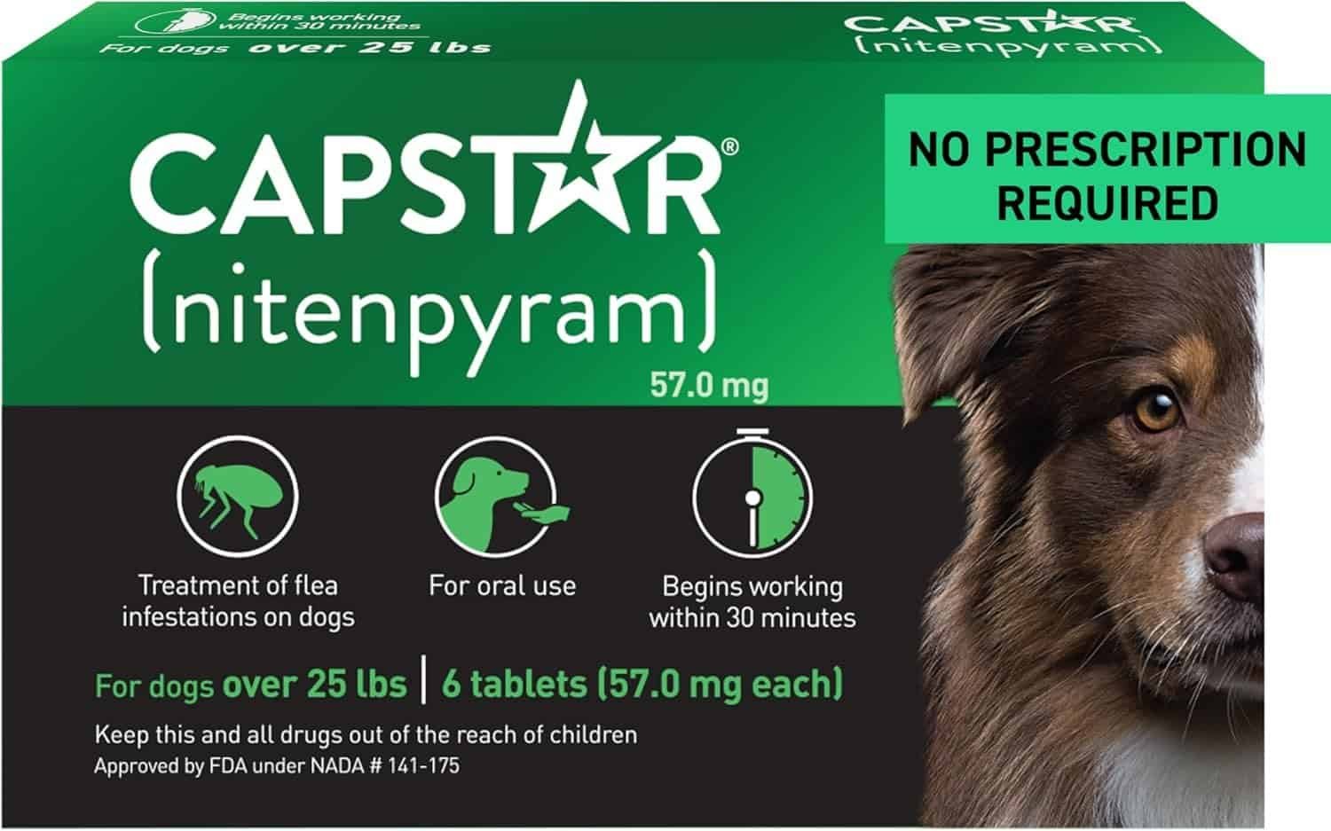 Capstar Fast-Acting Oral Flea Treatment for Large Dogs