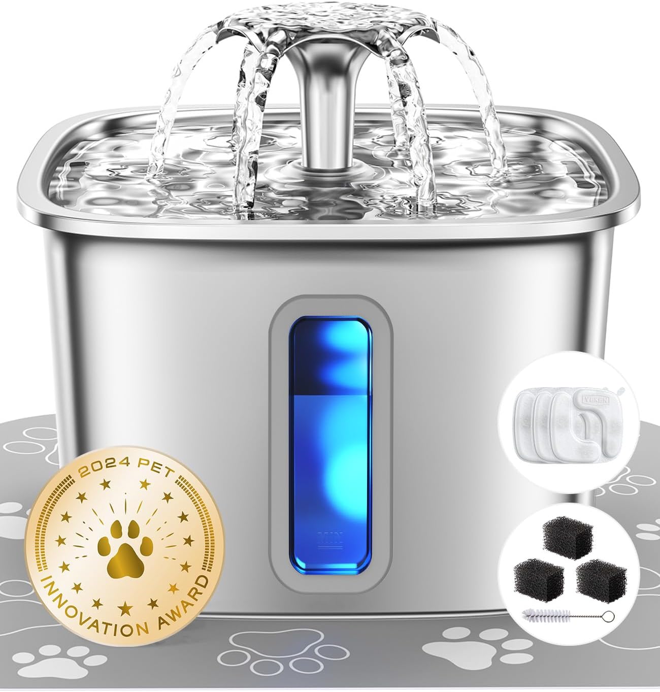 Stainless Steel Pet Water Fountain